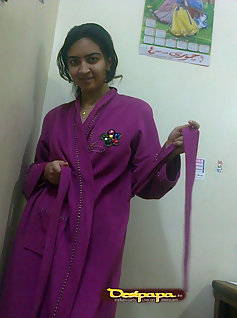 Sexy Indian Janvi In Bathrobe Stripped Naked