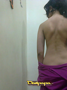 Sexy Indian Janvi In Bathrobe Stripped Naked