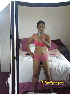 Indian Gujarathi Babe In Pink Bra Nude